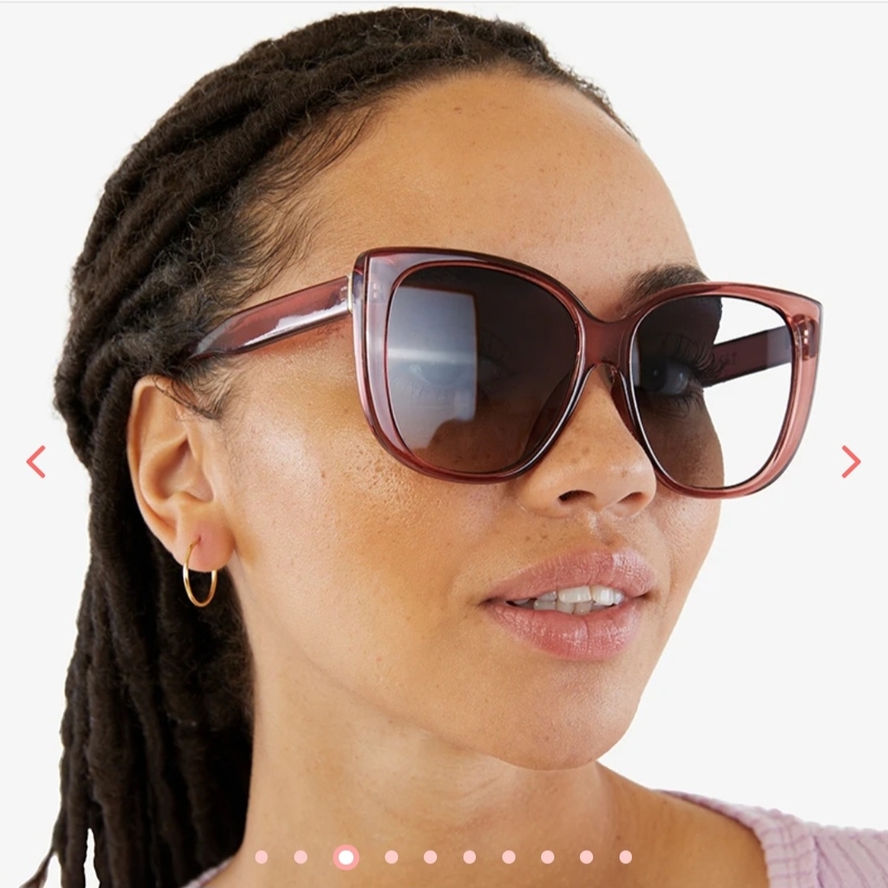 NWT Mauve Cat-Eye Sunglasses
